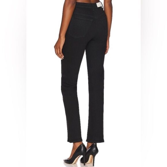 Re/Done 70's Orginals Black Straight Jeans High Rise Size 25 - Picture 3 of 16